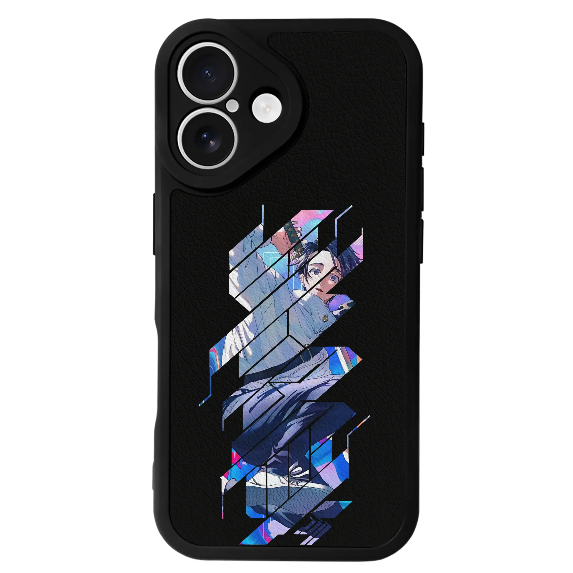 呪術廻戦 グッズ,乙骨 憂太 - IPhone 16シリーズ対応 ・ シリコンスマホケース ・ レザー調 ・ 高精度フィット ・ 耐衝撃 ・ ワイヤレス充電対応 ・ 精密カット